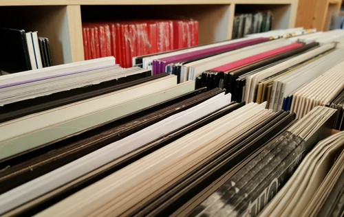 Vinyl records deep - records, house
